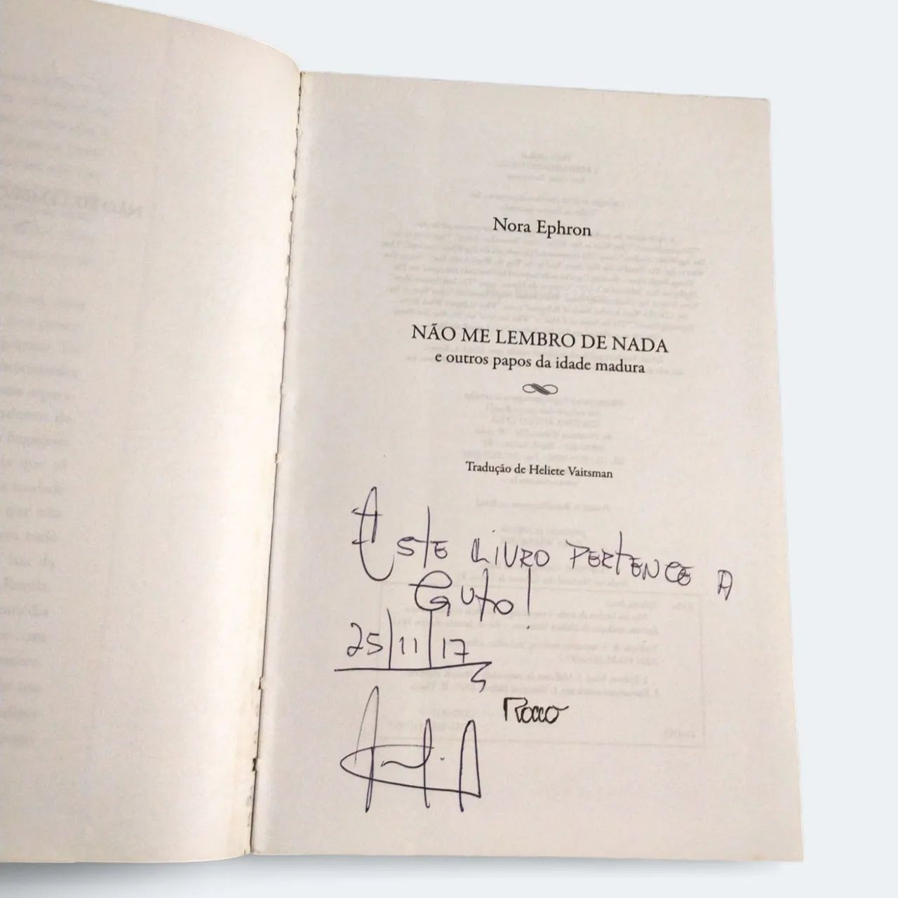 Livro: Não me lembro de nada - Nora Ephron - Foto 4