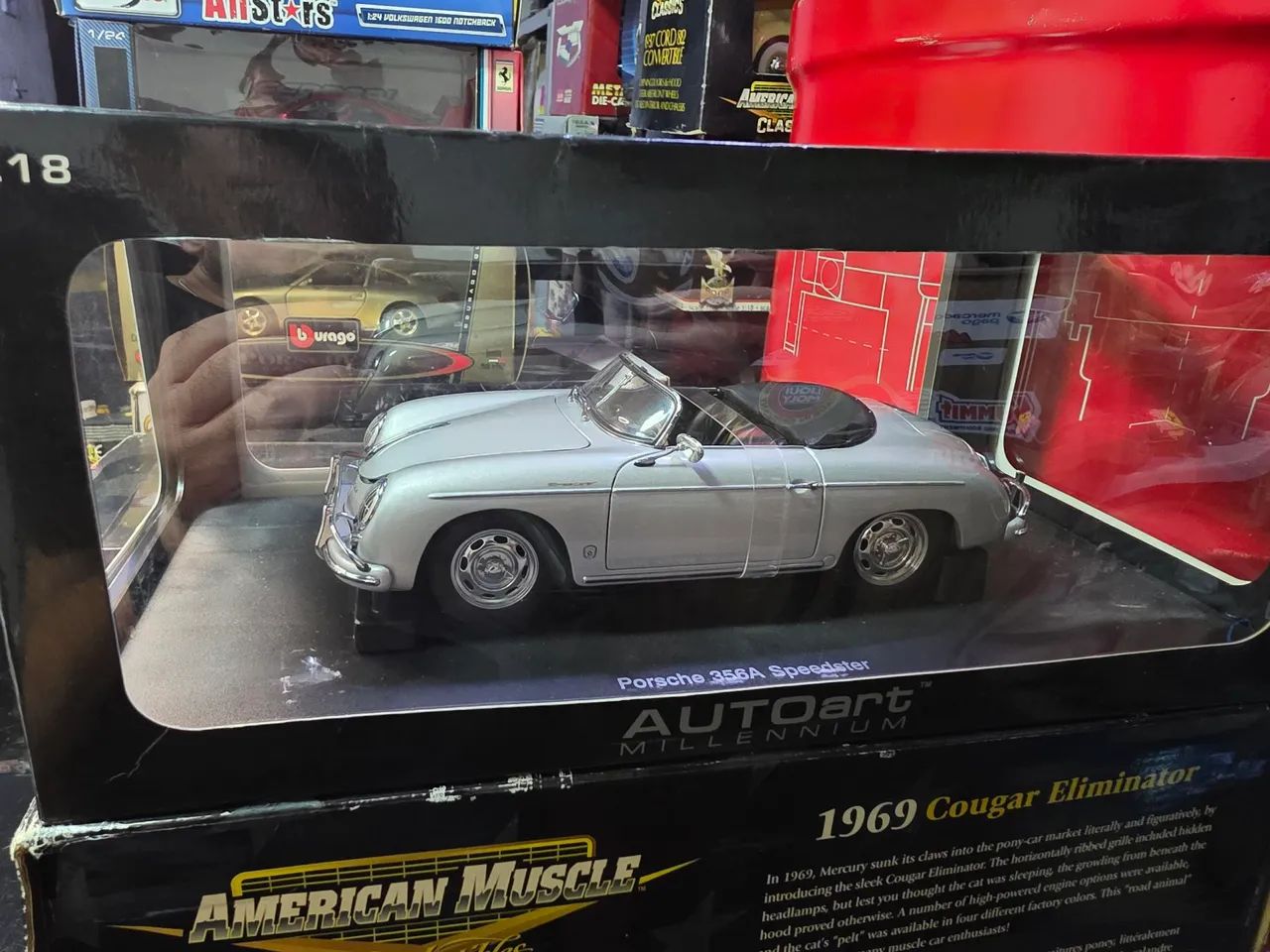 Miniatura 1:18 porsche 356a speedster autoart - Hobbies e coleções