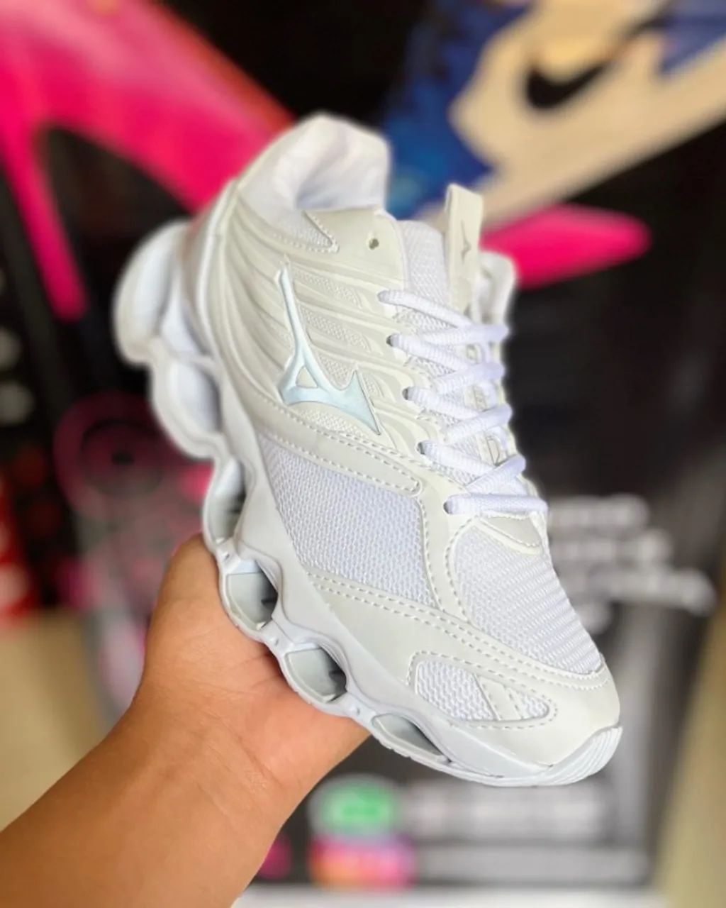 Tênis Mizuno Wave Prophecy branco Calçados Esportivos Jardim