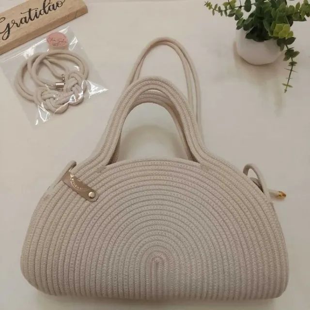 Bolsa de mão em corda naútica - Foto 2