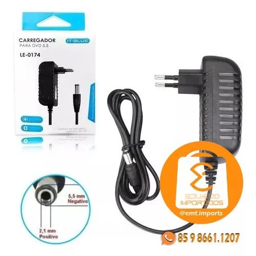 Fonte de Alimentação 5.5 12V IT-BLUE LE-0174