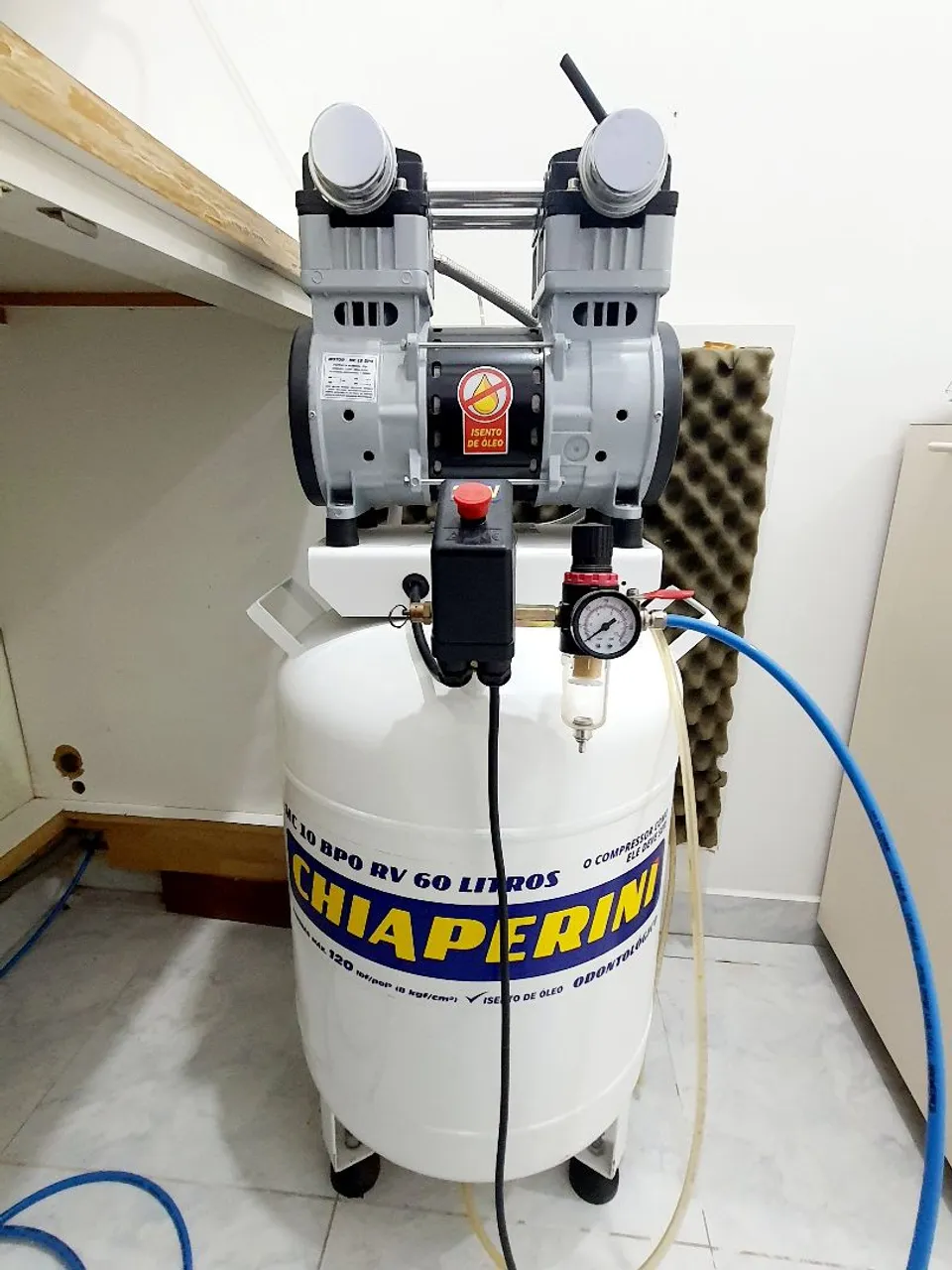 Compressor de Ar Dental Chiaperini 60 Litros