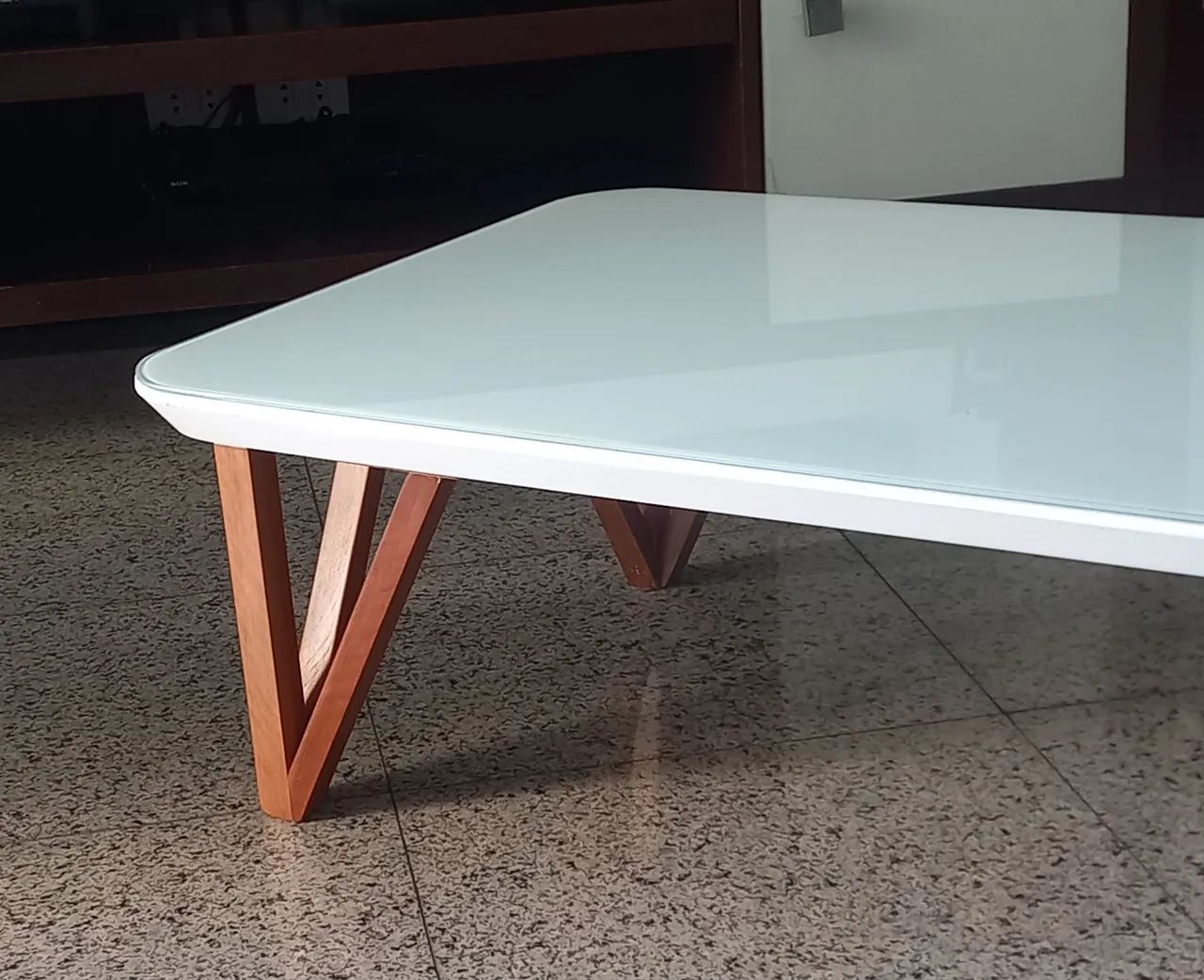 Mesa de centro em laca com vidro  - Foto 3