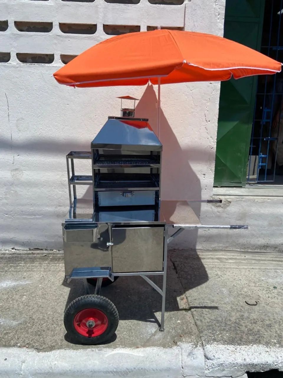 Carrinho em inox para espetinho  ,novo! - Foto 5