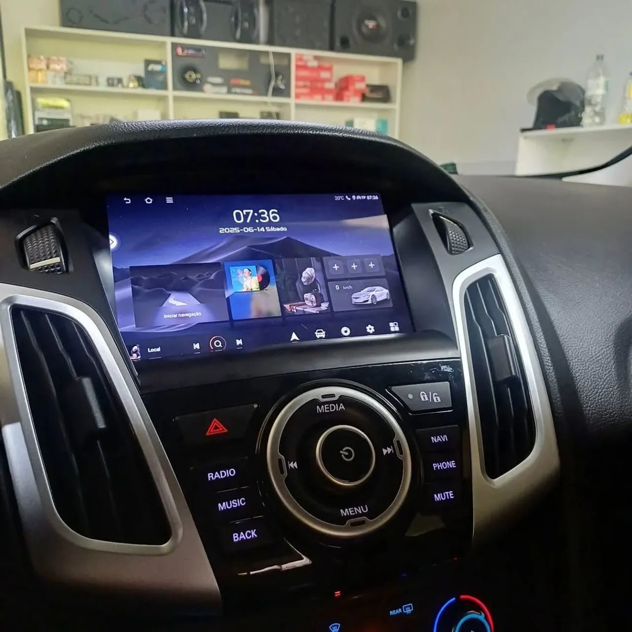 Multimídia Android Tela 9 polegadas ford focus  - Foto 2