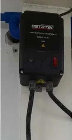 Fonte eletrostatica eletronica + pistona de ar ionizado eletronica Estatec