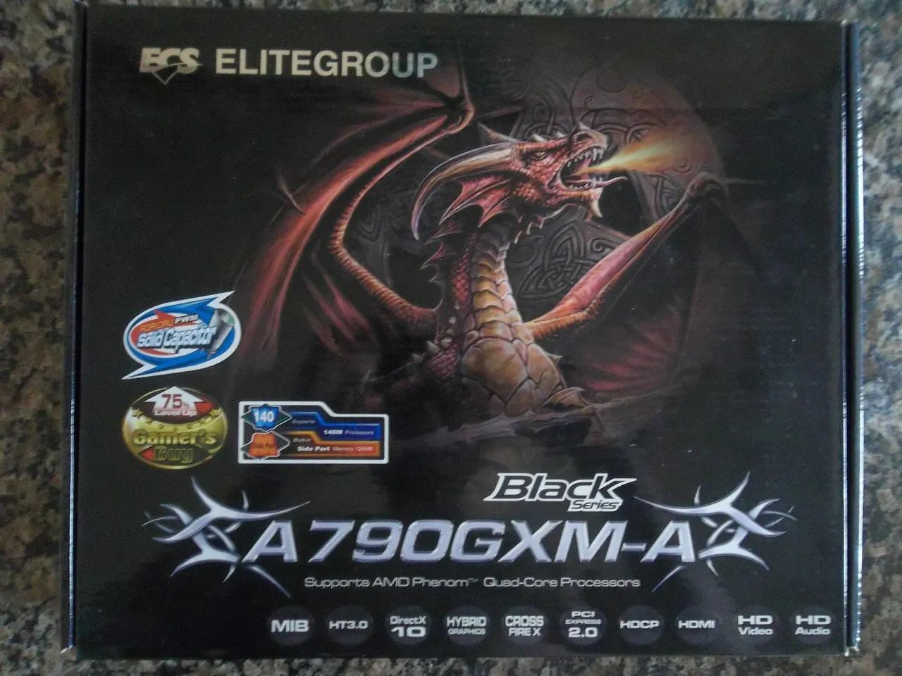 Placa Mãe ECS A790GXM-A  - Black Series