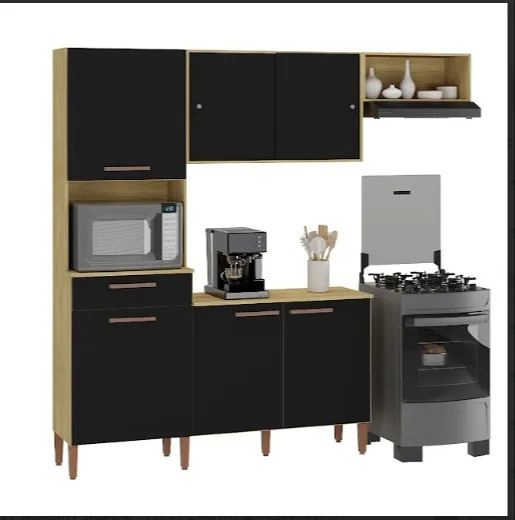 Armário de Cozinha Pop 6 Portas 1 Gaveta PREÇO BAIXO!