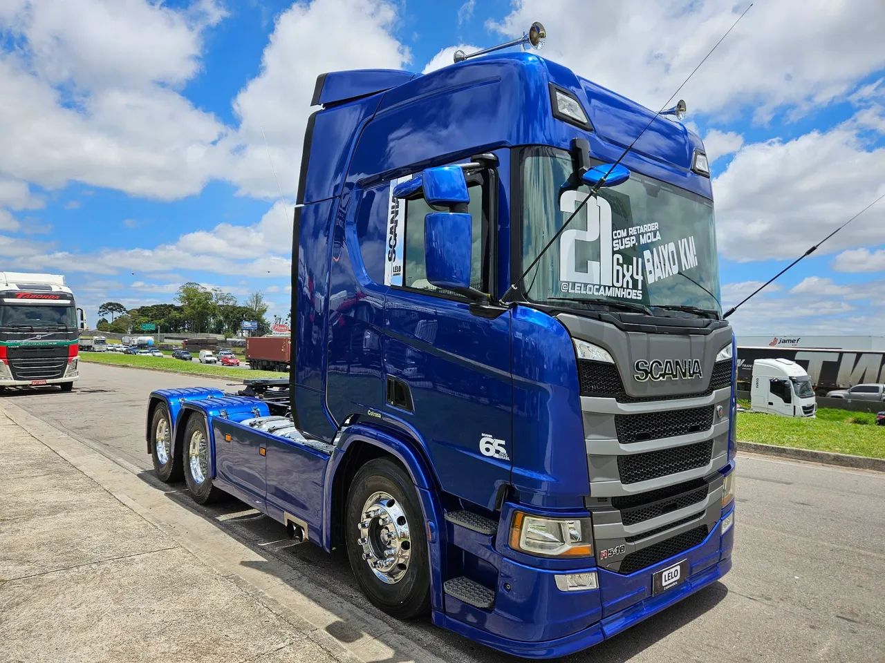 Scania R540 6x4 Bug Leve mola Teto Alto automático RETARDER Farol de teto e grade 