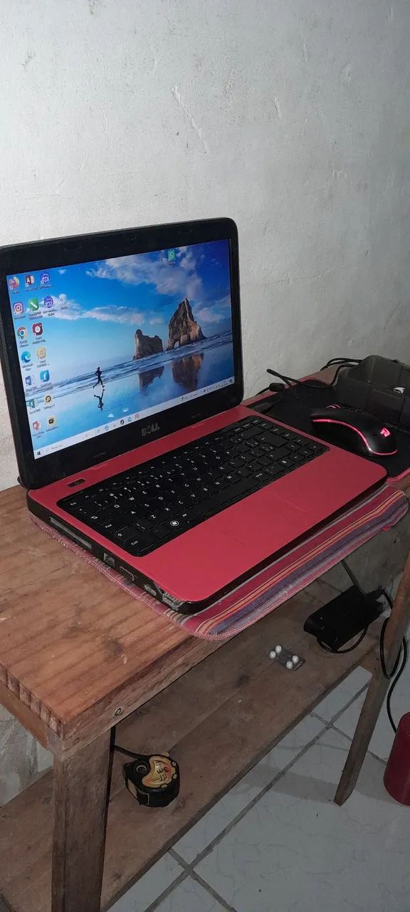 Notebook Dell Vermelho pra vender ou trocar em algo do meu interesse