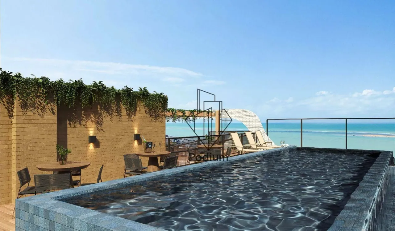 Apartamentos com varanda / sacada gourmet á 260m da praia de Camboinha / Cabedelo - AP2606