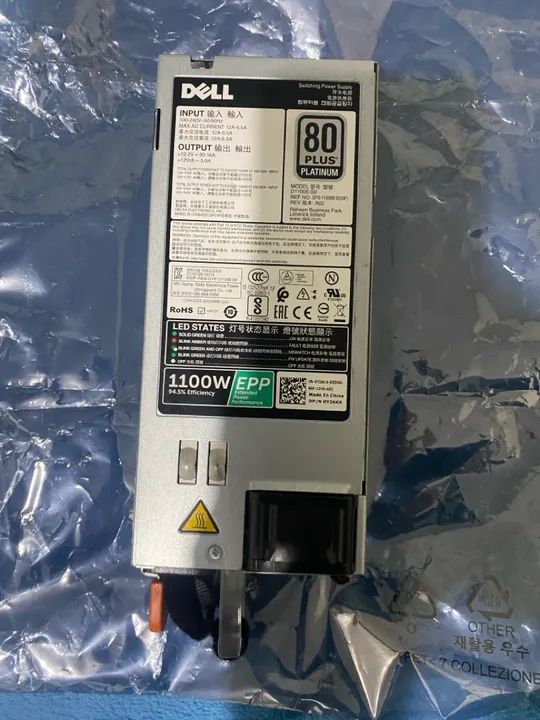 Fonte Dell 1100W 80 Plus Platinum 