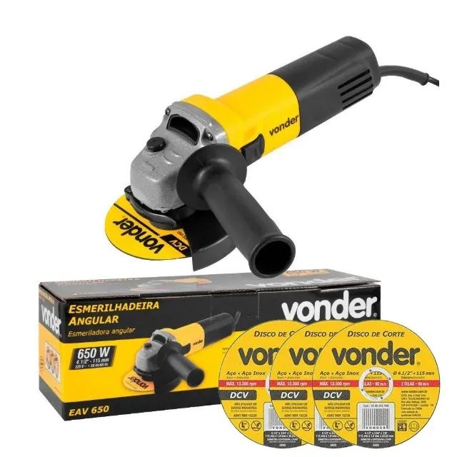 Esmerilhadeira Angular 650w 4.1/2 Polegadas EAV650 Vonder - Foto 2