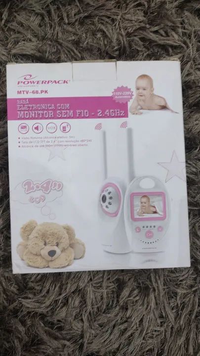Babá Eletrônica com Monitor Sem Fio - Powerpack MTV-68.PK