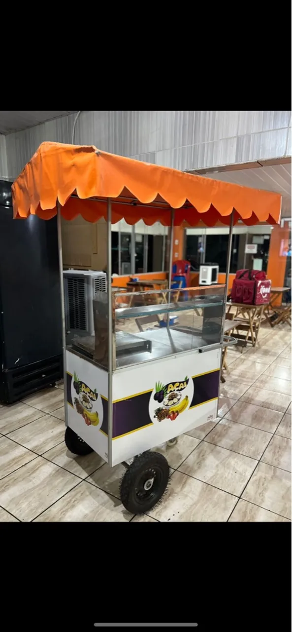 Carrinho de Açaí com Refrigerador