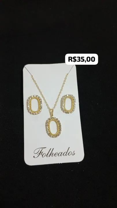 Lindos e maravilhosos conjuntos de colar com brinco adquira já o seu - Foto 2