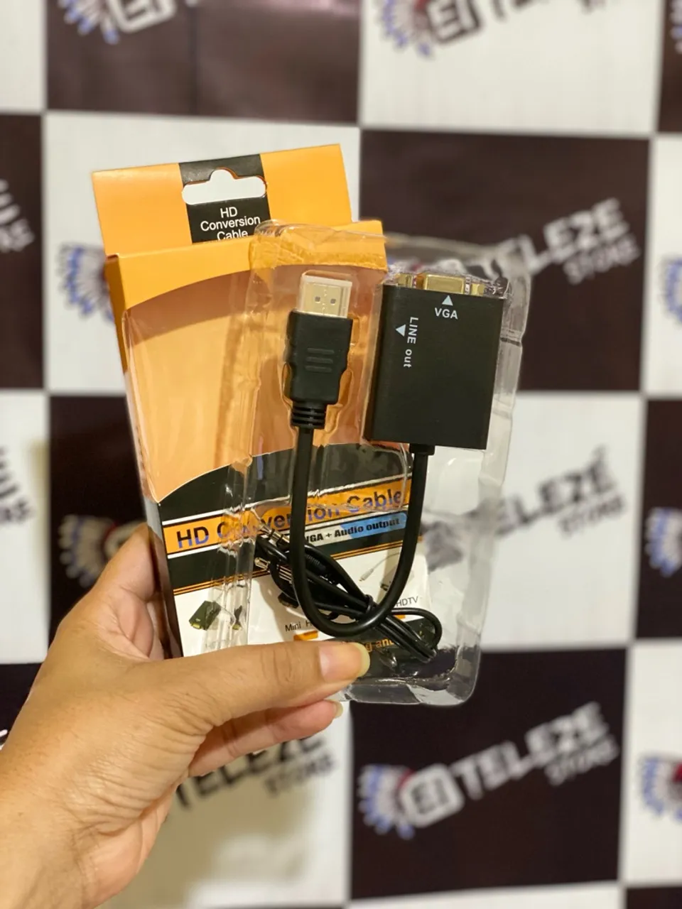 Conversor HDMI para VGA com Áudio