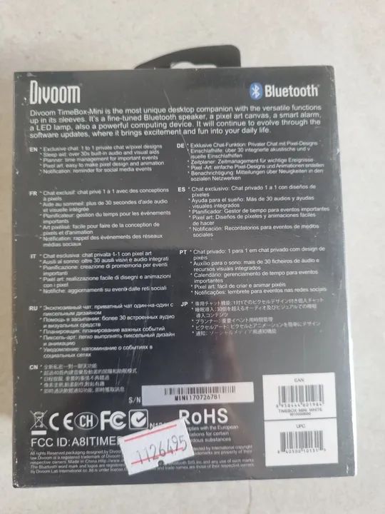 Caixa de Som Bluetooth Divoom Timebox-Mini - Foto 2