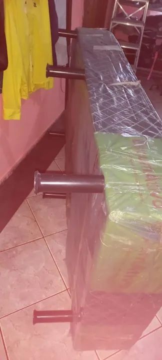 Armação box para colchão de solteiro na embalagem...zap 11- *