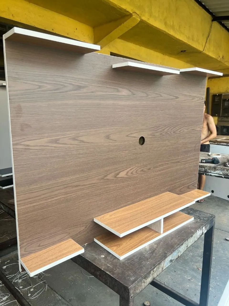 Painel de tv amadeirado ___280
