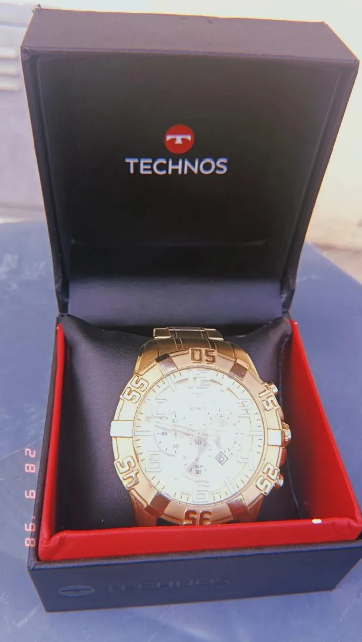 Relógio Technos Masculino Dourado