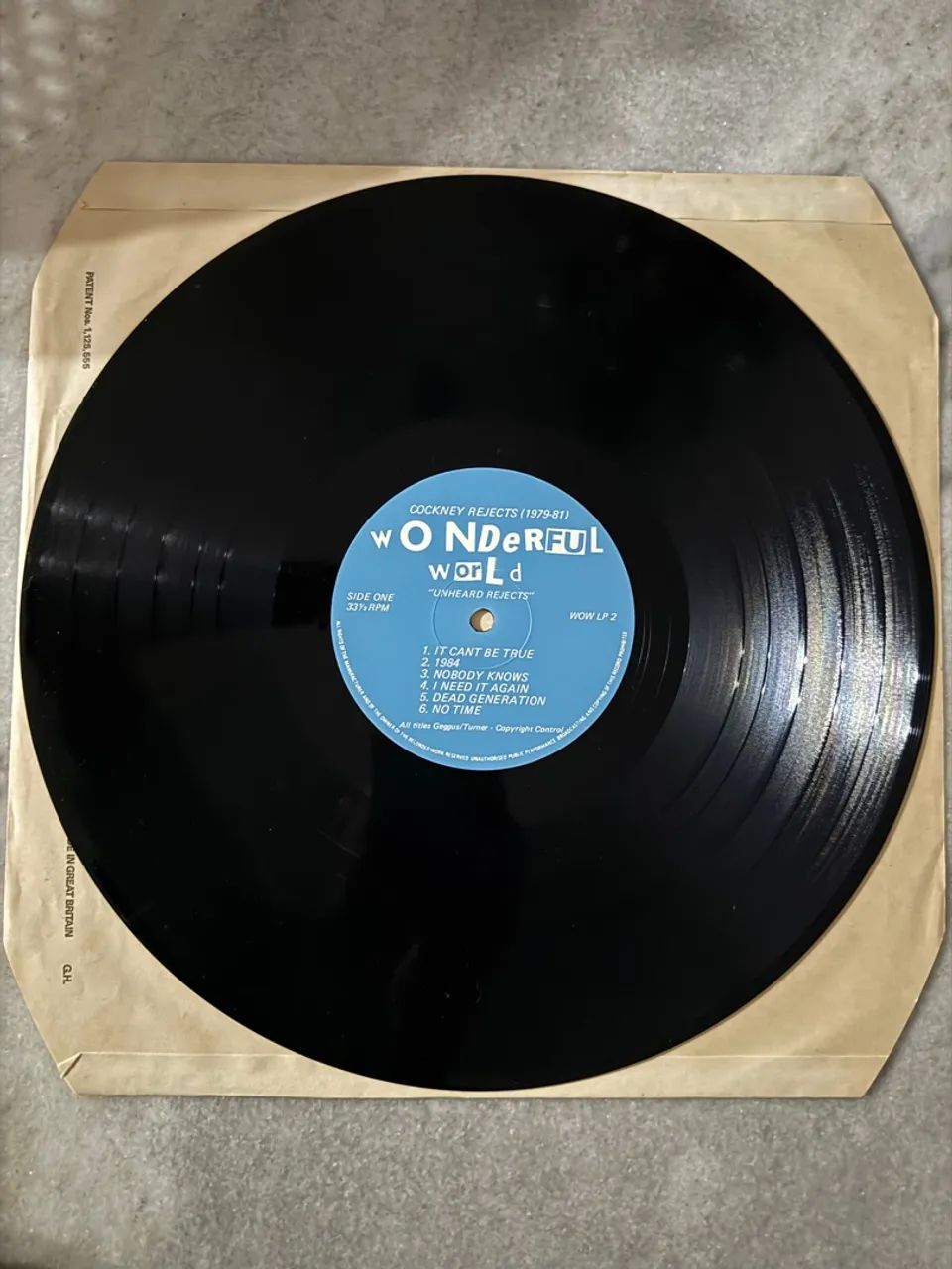 COCKNEY REJECTS - VINIL UNHEARD REJECTS - IMPORTADO - NOVO - Foto 3