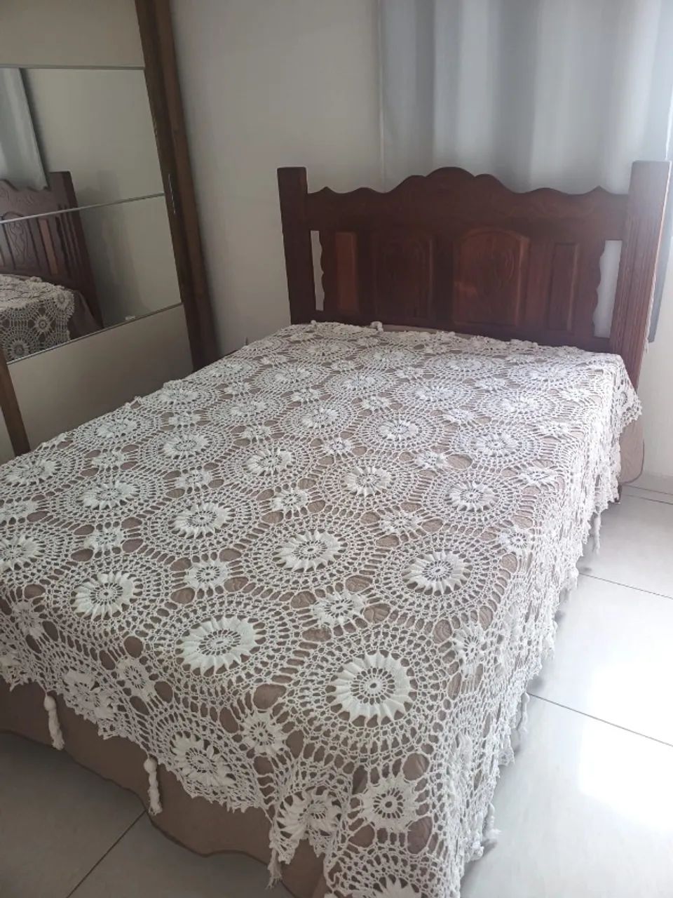 Colcha de crochê casal