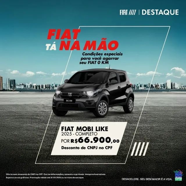 Mobi Like 1.0 2025 0Km (Garantia de Fabrica)