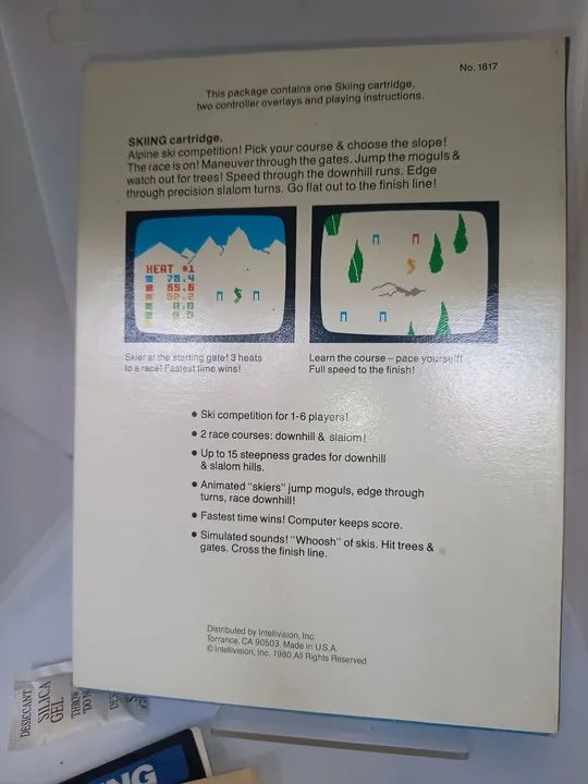 Jogo de Ski Intellivision - Cartucho Original Completo - Foto 3