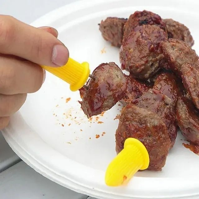 6 Espetinhos Para Milho, Queijos, Carne, Churrasco, Petiscos, Salsicha Etc - Foto 2