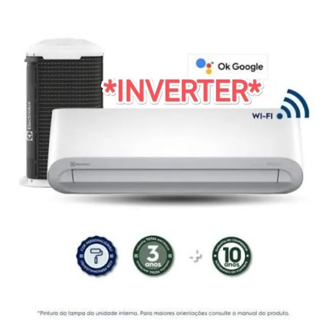 Ar Split Electrolux INVERTER 24000 BTUs + Novo + Nota + 3 Anos Garantia + Cartão 12x*!!!  