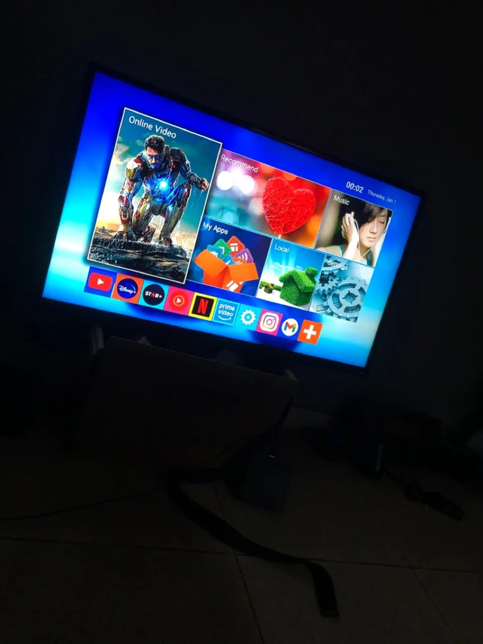 Smart TV com Aplicativos e Imagem Vibrante