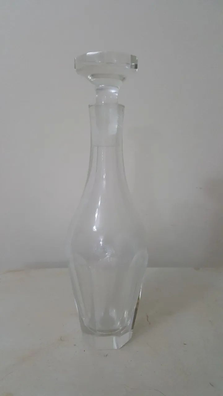 Garrafa licoreira de cristal
