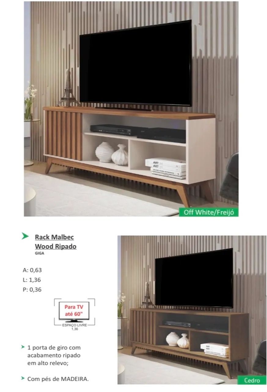 Malbec Rack 1.36m - Super Promotion