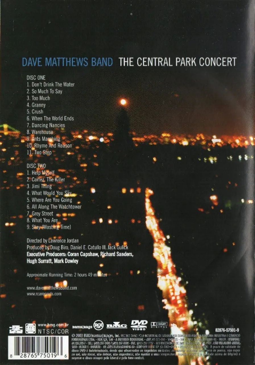 Dvd Dave Matthews Band - The Central Park Concert - Foto 2