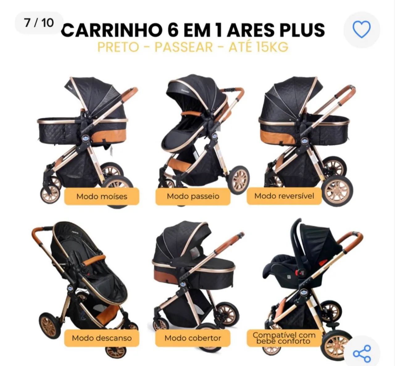 Carrinho de bebê  - Foto 2