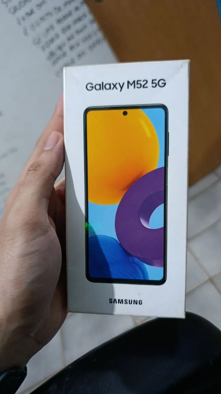 Samsung M52 5G com caixa (linhas na tela) - Foto 5