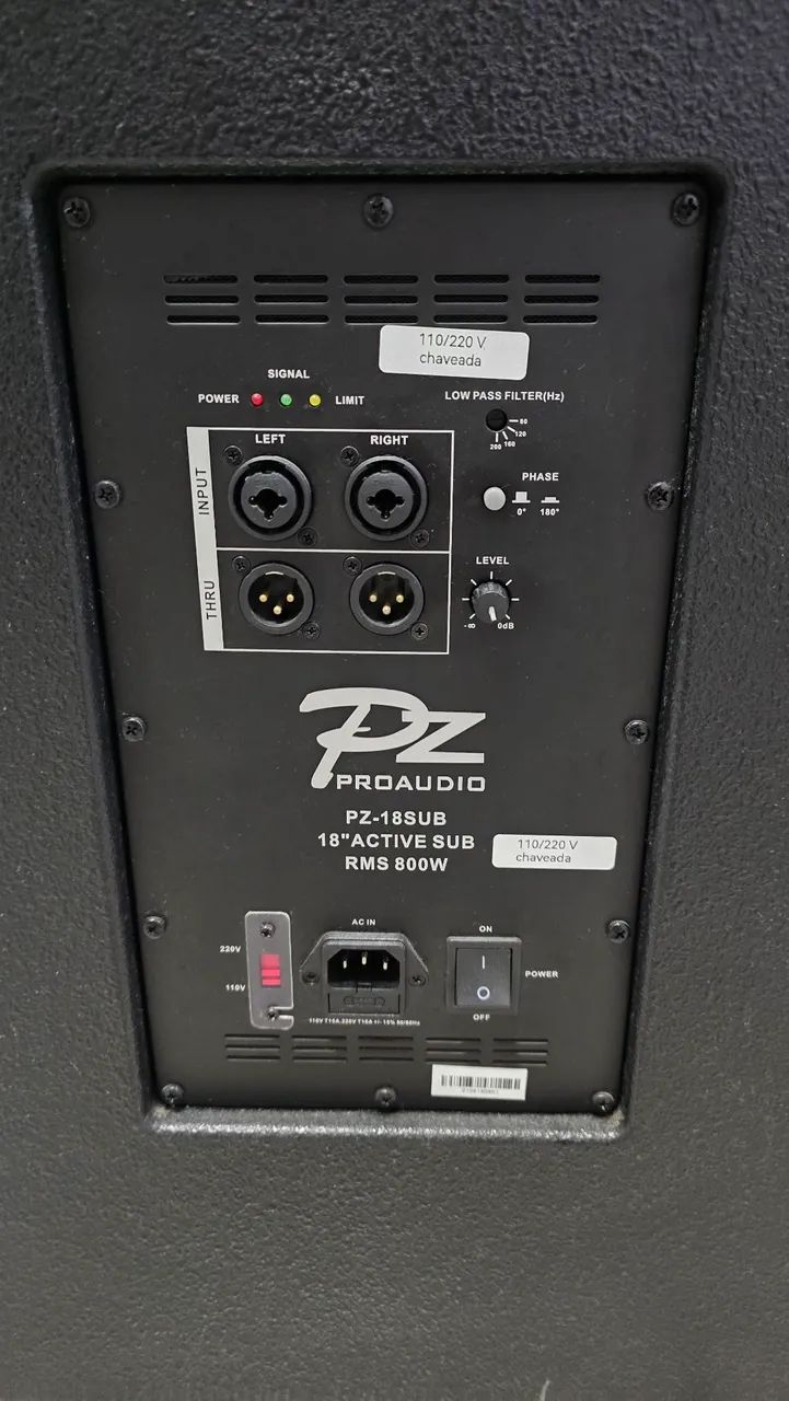 Subwoofer  18 polegadas 800 rms Pz pro audio - Foto 3