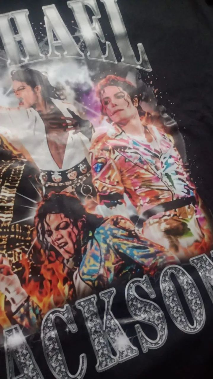   CAMISA DO MICHAEL JACKSON NOVA! Comprada na shopee e nunca usada. Vendo a 38,00 - Foto 3