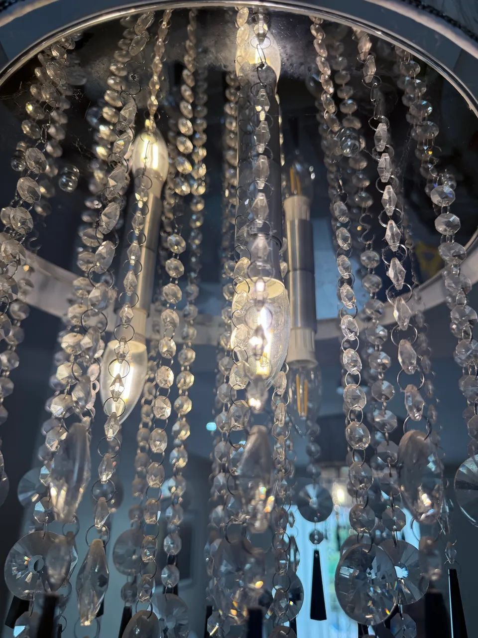 Lustre pendente de cristal - Foto 2