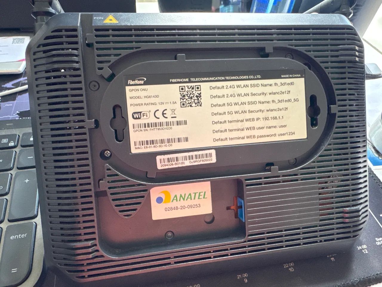Modem router ONU Fiberhome HG6143D - Foto 3