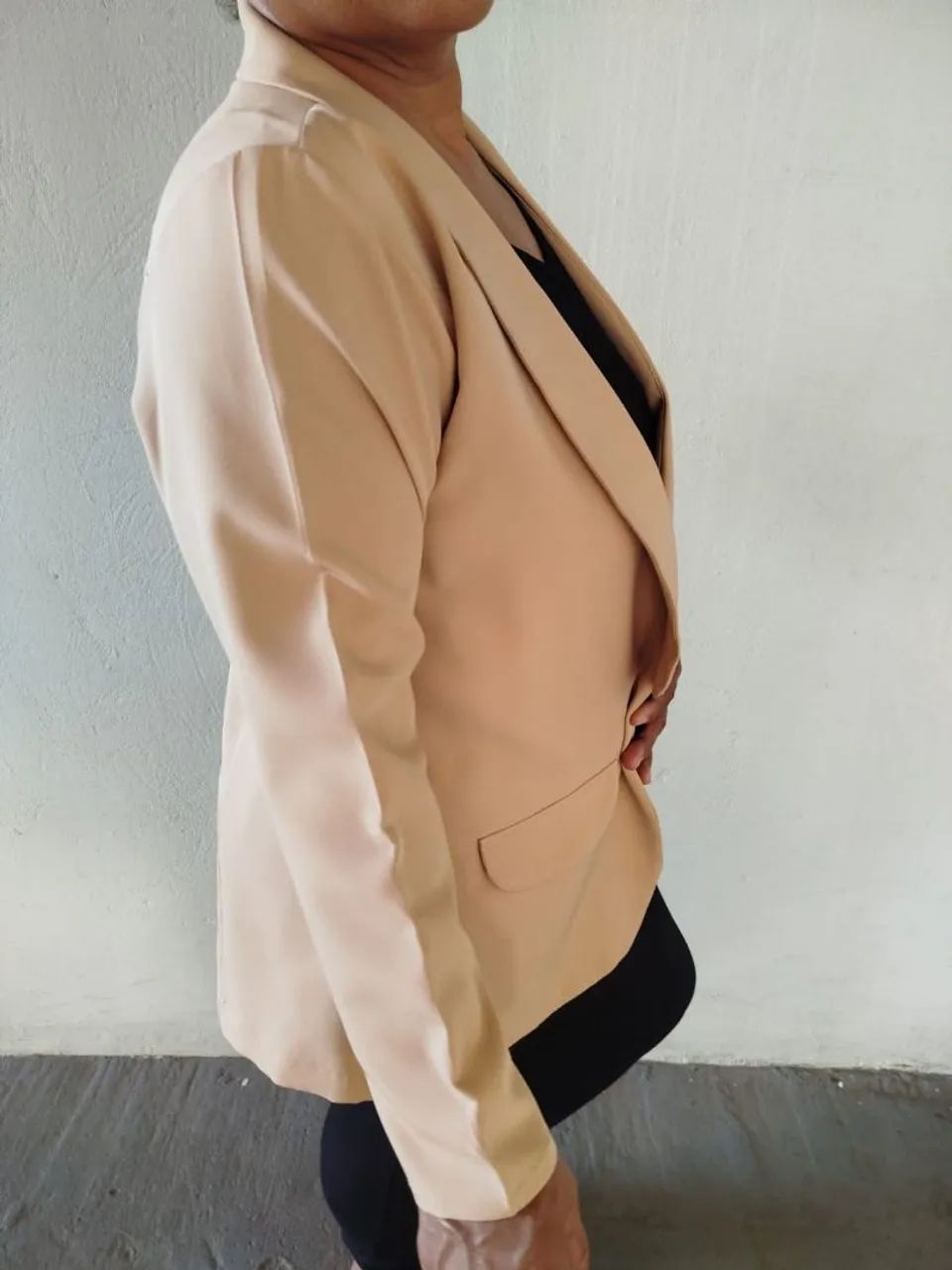 Blazer Plus Size Creme - Veste até 48 - Nunca Usado 