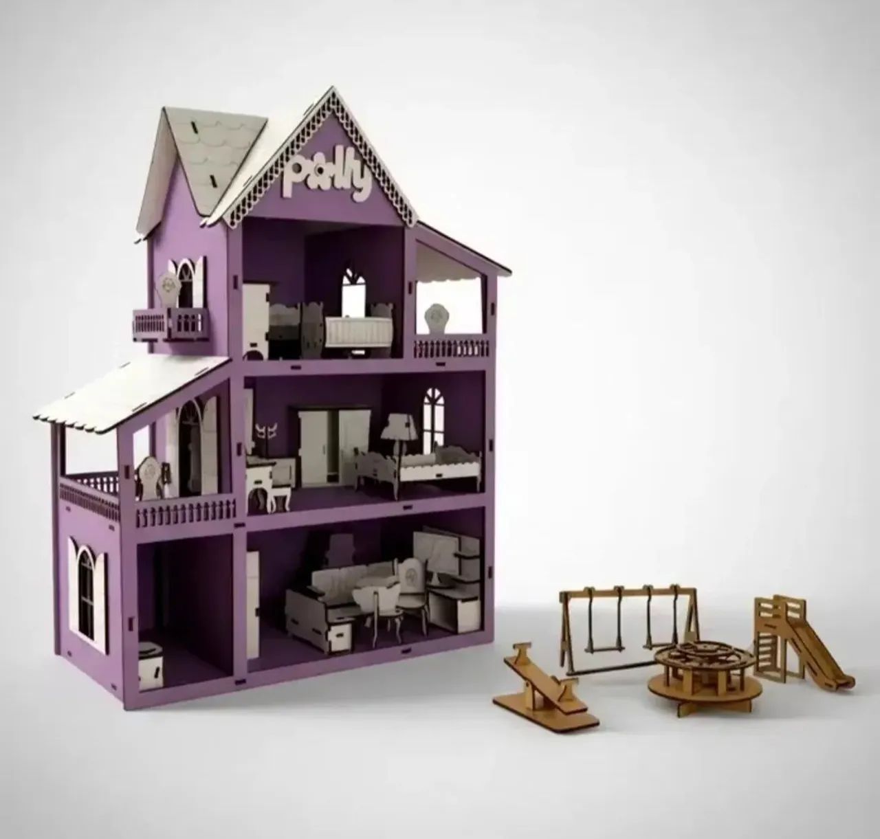 Casa Polly ( 25 móveis e parque de diversão)
