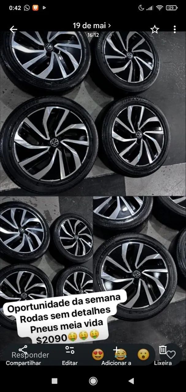 Rodas do novo polo 