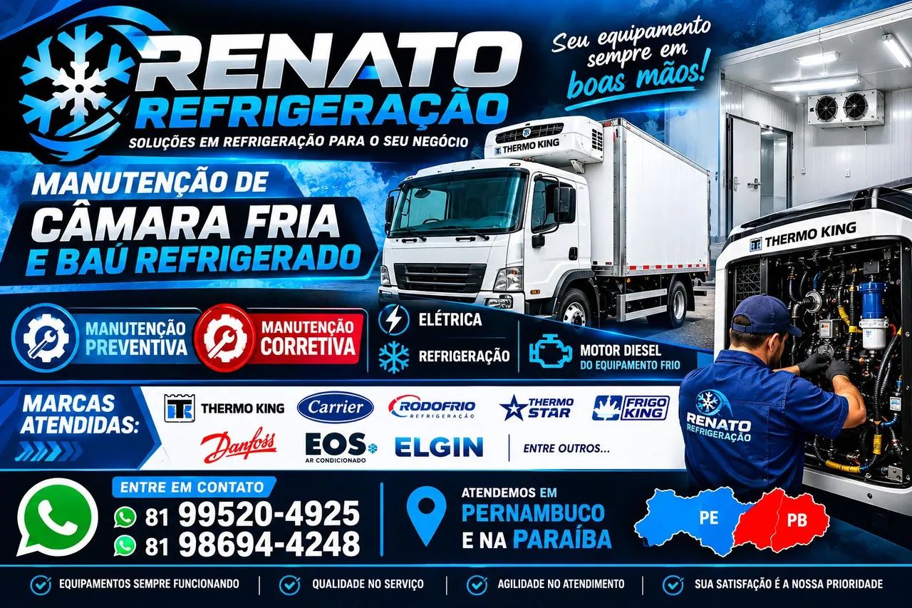 Refrigeração Comercial e Baú Refrigerado 