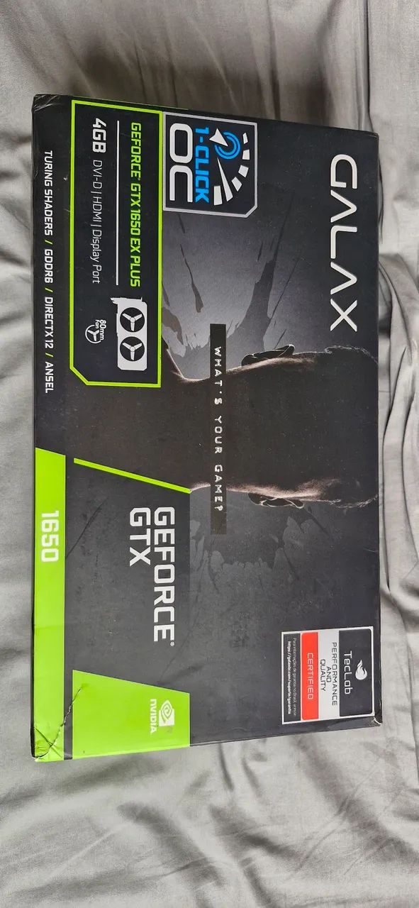 Placa de video gtx 1650 4gb 