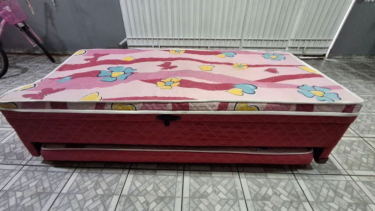 Colchão Box com Baú + Cama Auxiliar solteiro  - Foto 2