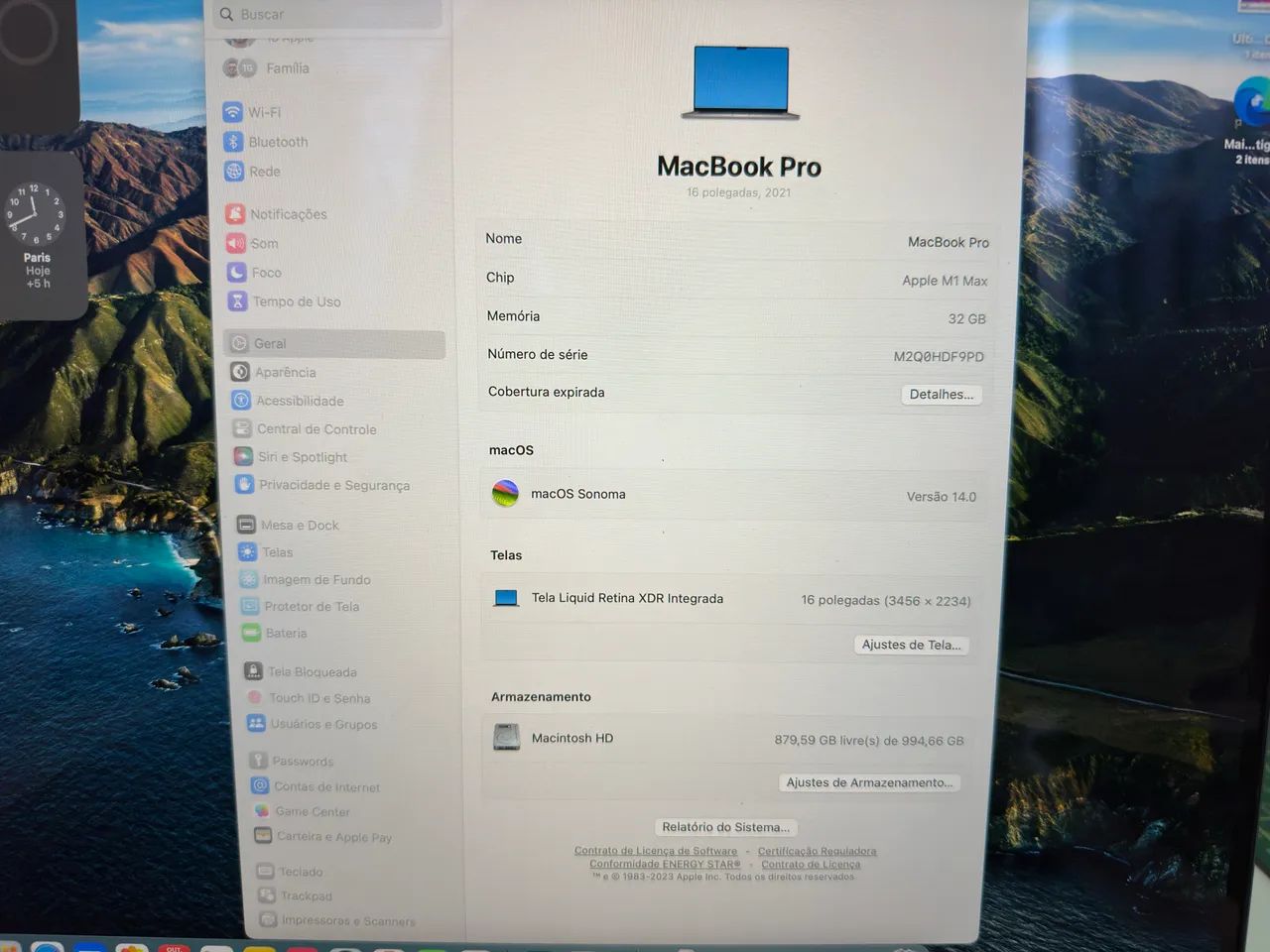MacBook M1 Max, 32Gb RAM, 32GbGPU, 1Tb SSD - Foto 2