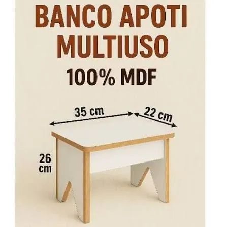 Banco em MDF 