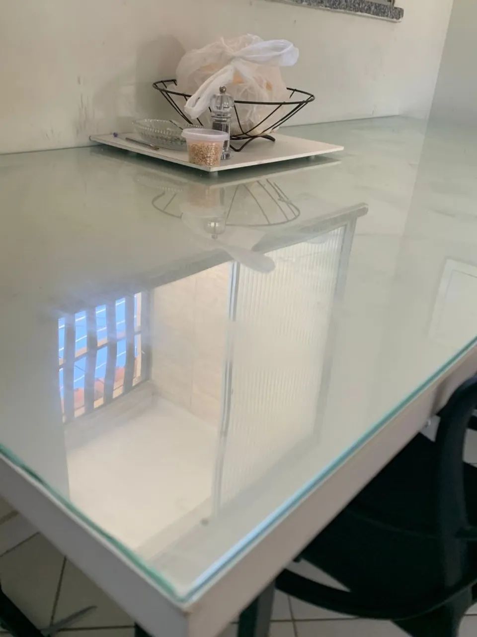 Mesa De vidro ee Madeira - Foto 2